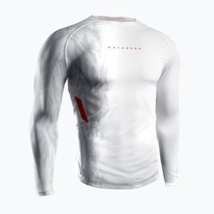 Rashguard a manica lunga da uomo Hayabusa Apex Rash Guard white/coral