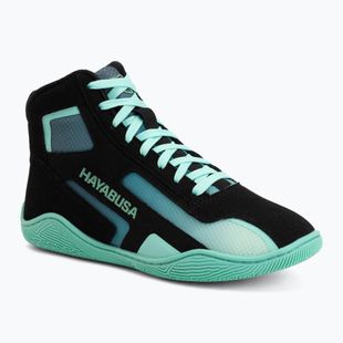 Scarpe da boxe Hayabusa Surge black/cyan
