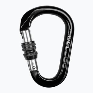Moschettone Grivel Mega K6N Screw Lock black/black