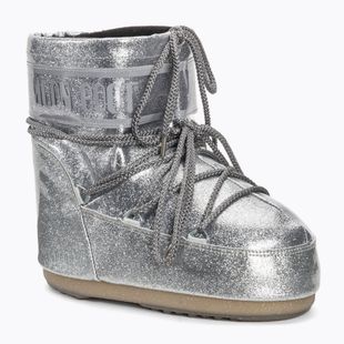 Donna Moon Boot Icon Basso Stivali da neve argento glitterato