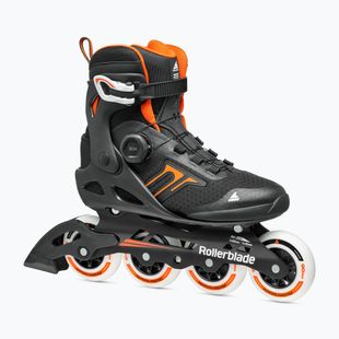 Pattini a rotelle Rollerblade Macroblade 90 BOA nero/arancione da uomo