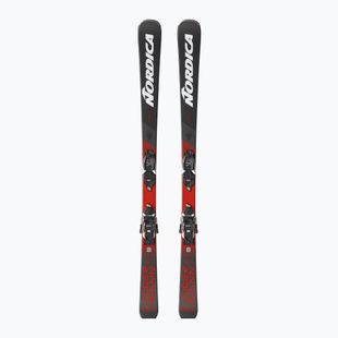 Sci da discesa per bambini Nordica Doberman Combi Pro S + attacchi J7.0 FDT anthracite/red