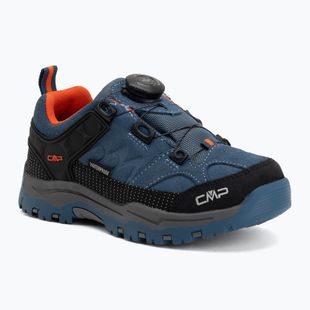 Scarponcini da trekking per bambini CMP Kiruna Low FitGo Waterproof bluestone/arancio