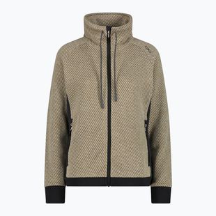 Felpa donna CMP 35H1646 Jacquard lavorato vanilla