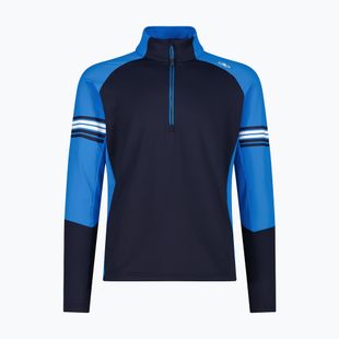 Felpa uomo CMP 35L0427 Sweat nero/blu/sole invernale