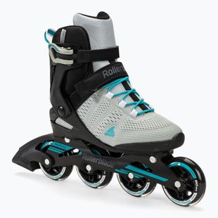 Pattini a rotelle Rollerblade Spark 80 grigio/turchese da donna