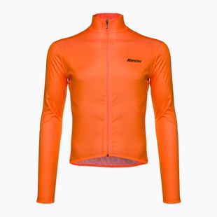 Giacca da ciclismo Santini Nebula Puro da uomo, colore arancione appariscente