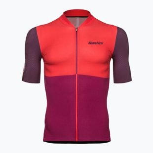 Maglia da ciclismo Santini Redux Istinto rossa da uomo