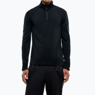 Felpa da sci uomo EA7 Emporio Armani Pure Powerstretch T-Top Half Zip black