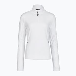 Felpa da sci donna EA7 Emporio Armani Pure Powerstretch T-Top Half Zip white