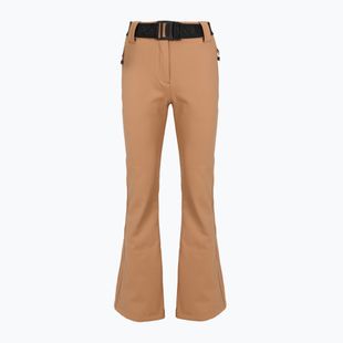 Pantaloni da sci da donna EA7 Emporio Armani Pure Softshell Waisted mocha mousse