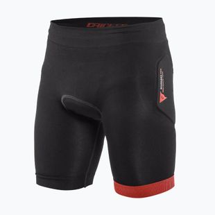 Pantaloncini da ciclismo per bambini con protezioni Dainese Scarabeo Shorts nero/rosso