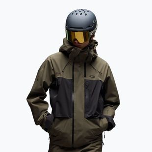 Giacca da snowboard uomo Oakley Baldface Gore-Tex deep olive/pitch black