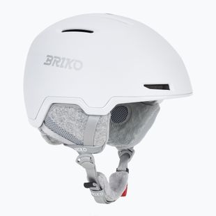 Casco da sci Briko Yuki matt shiny white/silver