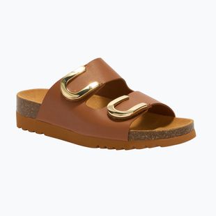 Ciabatte da donna Scholl Montery 2 Straps Ad Med cognac