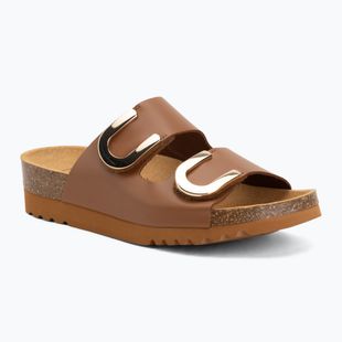 Ciabatte da donna Scholl Montery 2 Straps Ad Med cognac