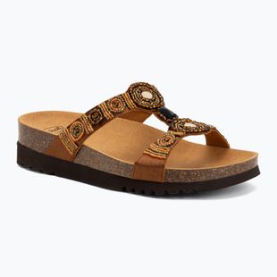 Ciabatte da donna Scholl New Bogota Wedge Med cognac/multi