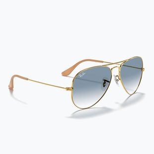 Occhiali da sole Ray-Ban Aviator Classic arista gold/light blue