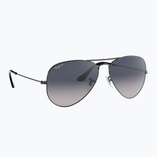 Occhiali da sole Ray-Ban Aviator Classic gunmetal/blue polarized