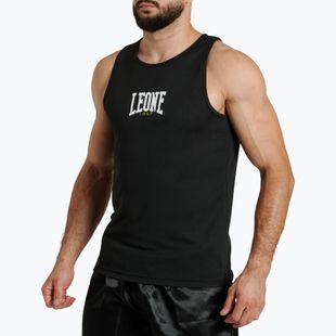 T-shirt da allenamento uomo LEONE 1947 Color Block tank black