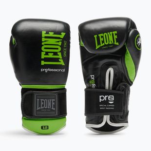 Guantoni da boxe LEONE 1947 Il Tecnico N3 nero/verde