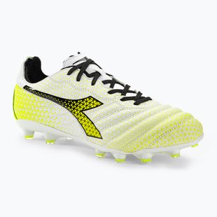 Scarpe da calcio Diadora Brasil Elite GR LT LP12 uomo bianco/nero/giallo fluo