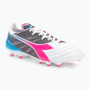 Scarpe da calcio Diadora Brasil Elite Veloce GR ITA LPX Uomo bianco/rosa fluo/blu fluo