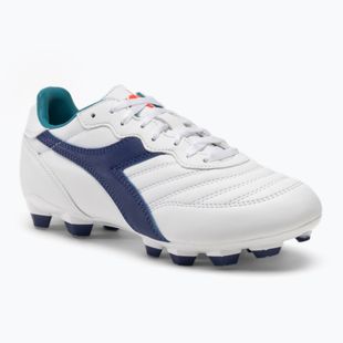 Scarpe da calcio per bambini Diadora Brasil 2 R LPU JR bianco/navy