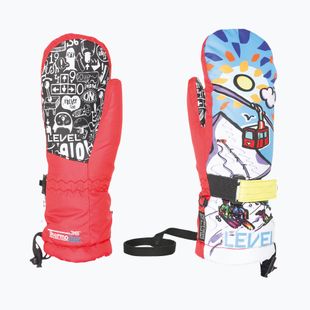 Guanti da sci per bambini Level Junior Mitt red