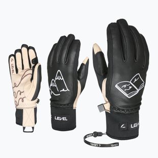 Guanti da sci da donna Level Ivory pk black