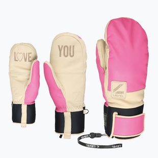 Guanti da snowboard Level Rover Mitt fucsia
