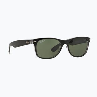 Occhiali da sole Ray-Ban New Wayfarer Classic matte black transparent/green g-15