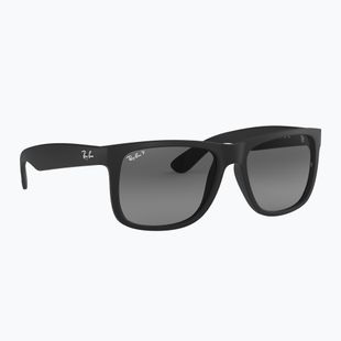 Occhiali da sole Ray-Ban Justin Classic matt black gum/dark grey