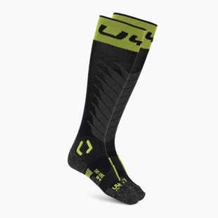 Calze da sci UYN Ski One Merino nero/lime da uomo