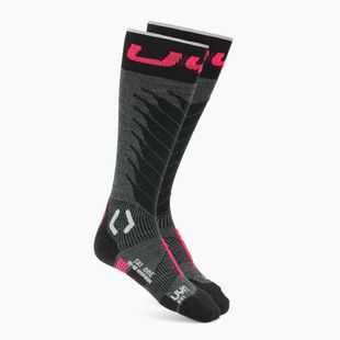 Calze da sci uomo UYN Ski One Merino anthracite/pink