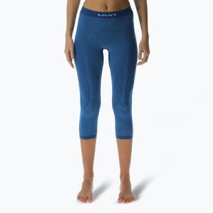 Pantaloni termoattivi da donna UYN Elevatyon Biomorph blue atoll