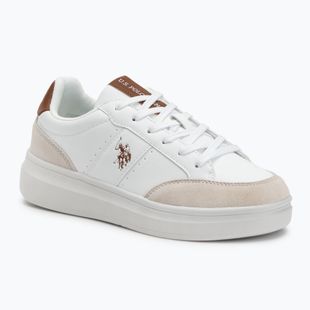 Scarpe da uomo U.S. Polo Assn. CODY003B bianco/marrone chiaro