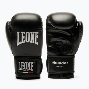 Guanti da boxe per bambini LEONE 1947 Thunder Jr nero