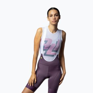 Pantaloncini da ciclismo da donna Alé Magic Colour Bibshorts bordeaux