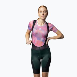 Pantaloncini da ciclismo da donna Alé Stones Cargo Bibshorts verde legno