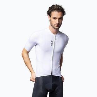 Maglia ciclismo uomo Alé Color Block bianco