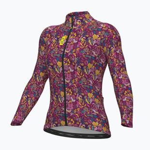 Felpa da ciclismo donna Alé Flowery LS Jersey rosa/pink