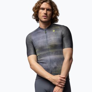 Maglietta da ciclismo da uomo Alé Traccia black