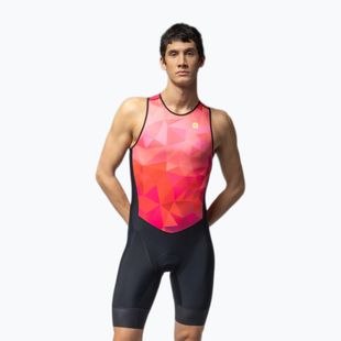 Body da triathlon da uomo Alé Triple pink combo