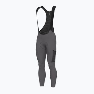 Pantaloni da ciclismo da uomo Alé Stones Cargo 2.0 Bibtights acciaio/steel