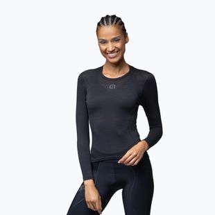 Maglia antitraspirante da ciclismo donna Alé Merino LS nero/black