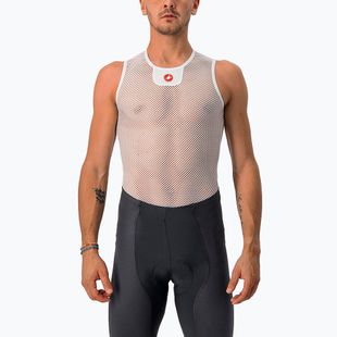 Maglia da ciclismo Castelli Core Mesh 3 senza maniche da uomo, bianco