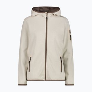 Felpa da trekking da donna CMP 34H6376 Fix Hood cream/off white