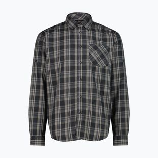 Camicia da uomo CMP 30T9927 anthracite/vanilla/grey