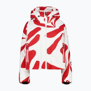 Giacca da sci da donna CMP Fix Hood red/b.co gesso
